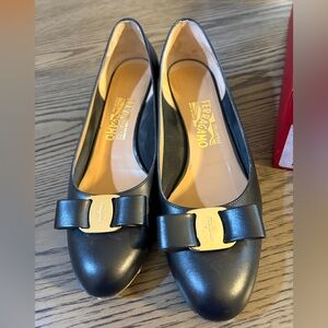 FERRAGAMO Vara 30MM Leather Pumps
